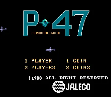 P-47 - The Phantom Fighter (World) screen shot title